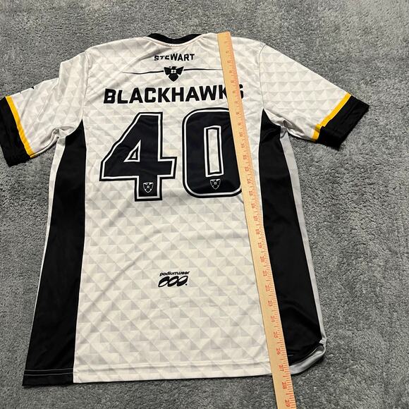 Podiumwear Shirt Mens Medium Blackhawks Jersey Soccer Performance - Picture 6 of 6
